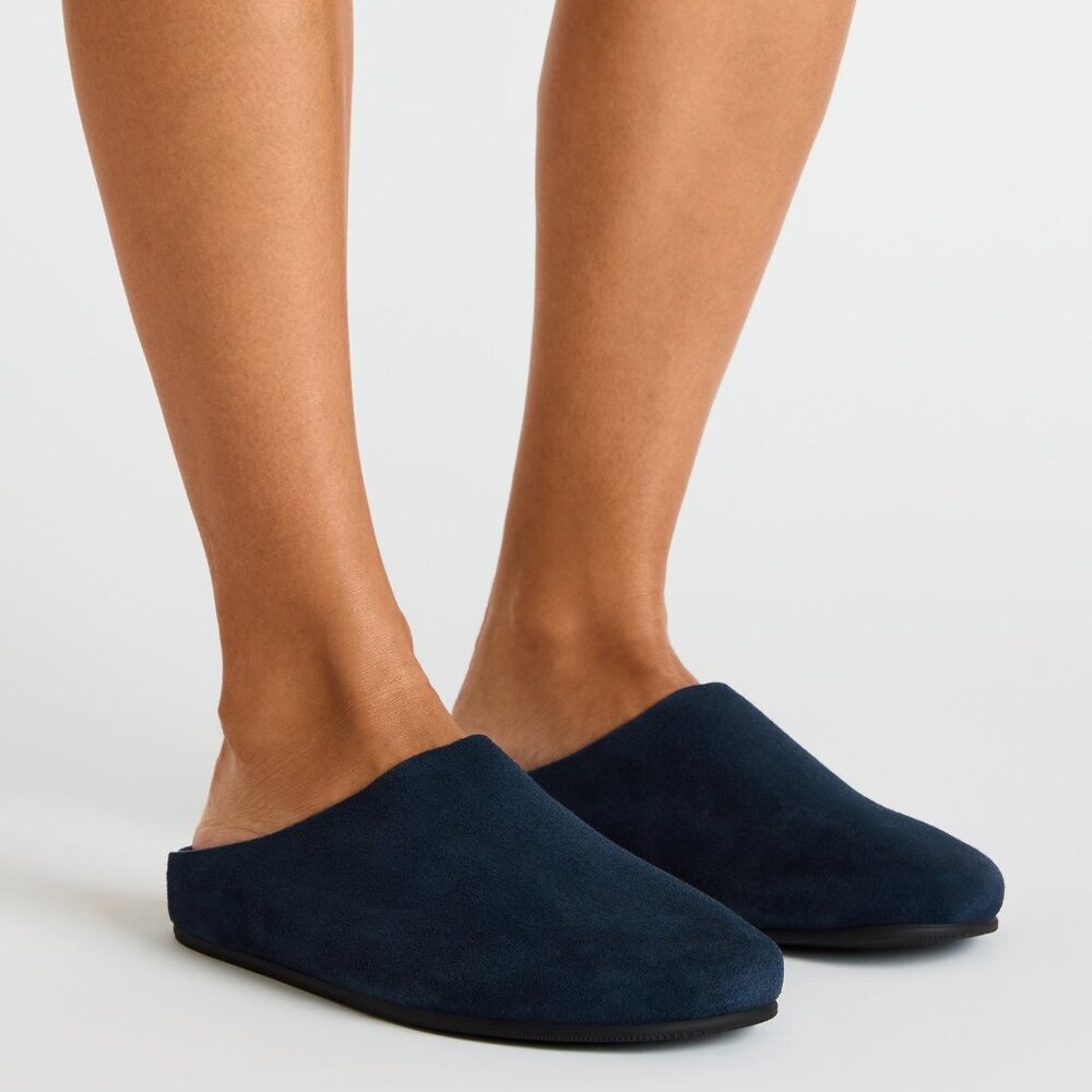NEW Steve Madden Womens sz 7 Navy Suede mule shoes clog $119 msrp - Picture 6 of 6